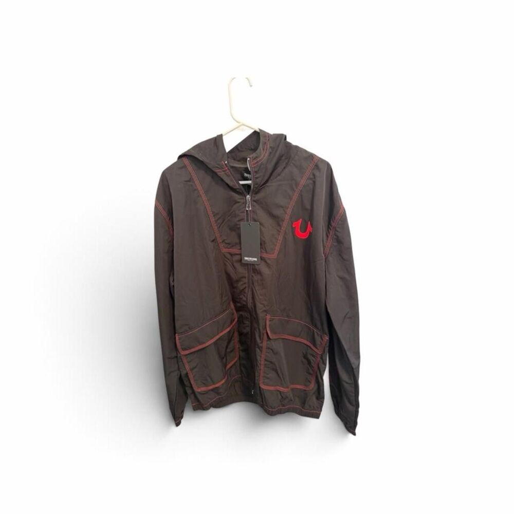 True-religion Men's Brown and Black Jacket